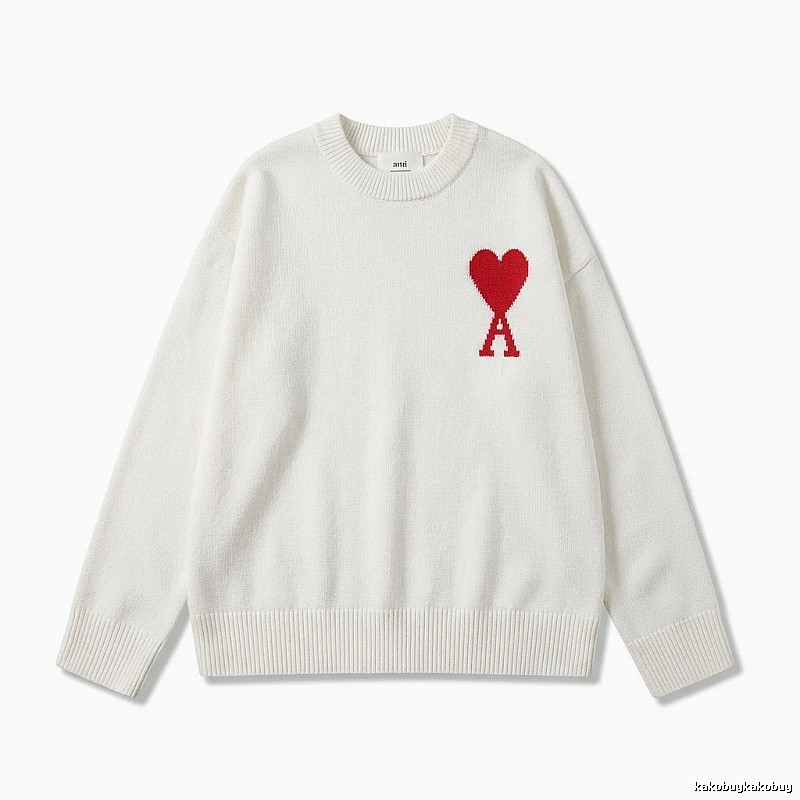 AMIRI Love Casual Style White Sweater