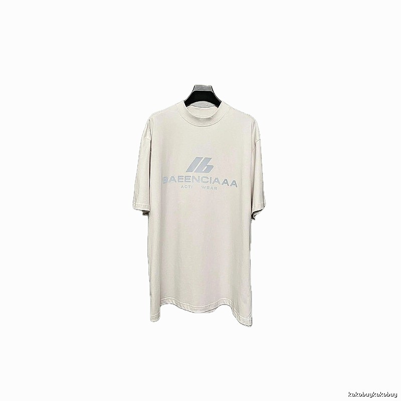 Balenciaga minimalist style off-white T-shirt