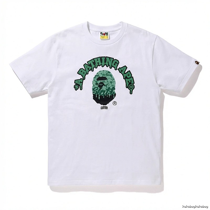 Bape Ape Head Cool White T-shirt in Streetwear Style
