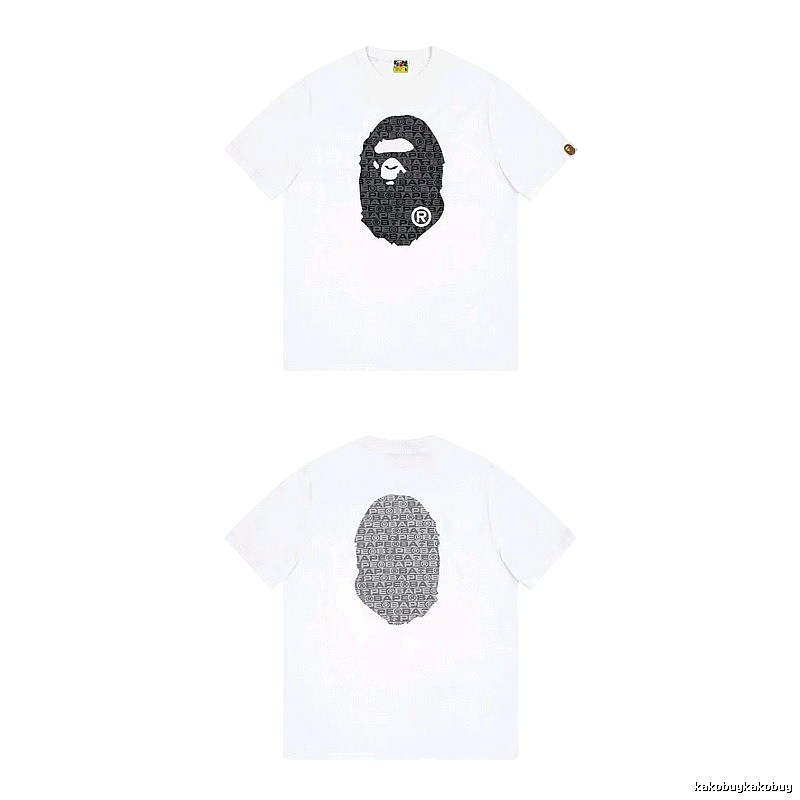Bape Ape Head Simple White T-shirt
