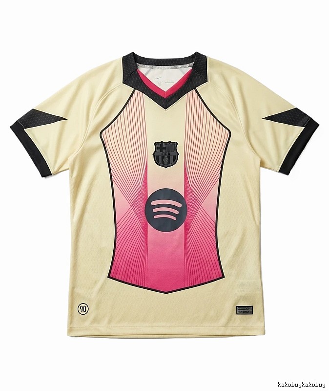 Barcelona Tokyo Ghoul trendy brand yellow-pink jersey