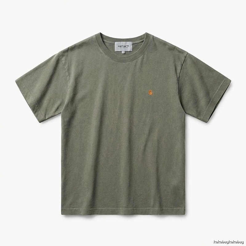 Carhartt basic retro style olive green T-shirt