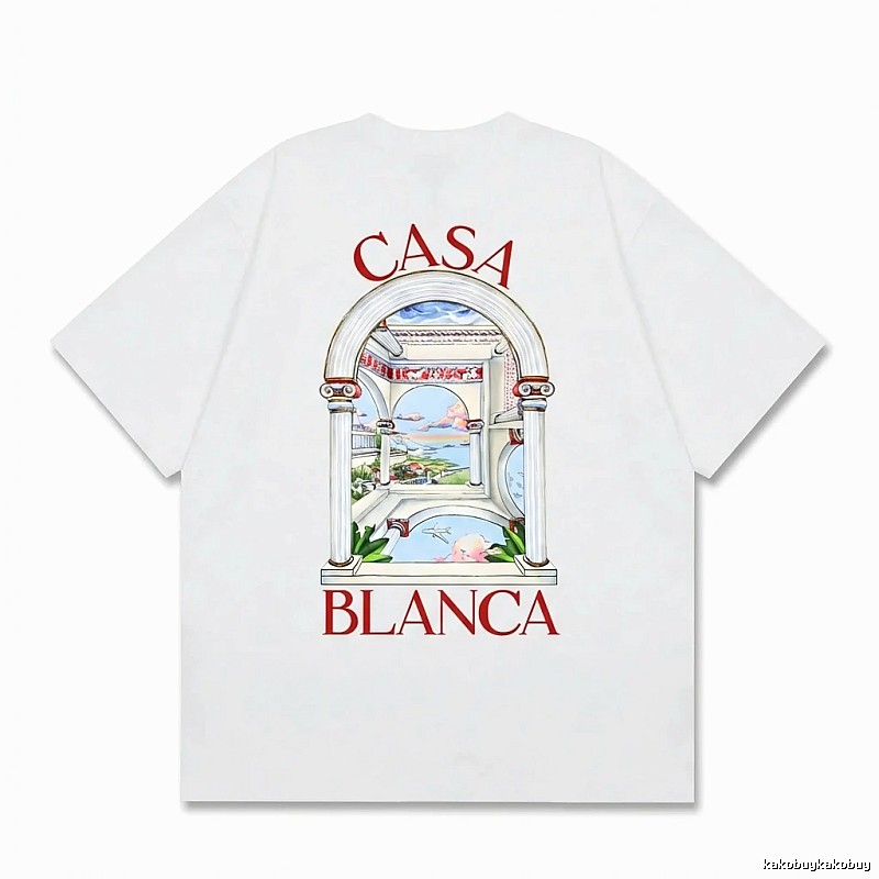 Casablanca retro style white T-shirt