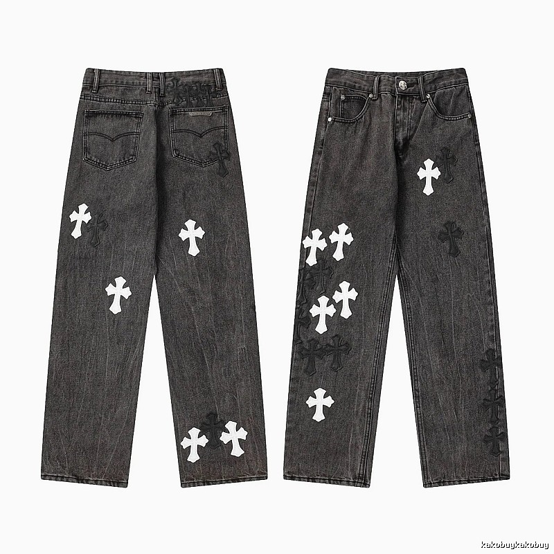 Chrome Hearts Daily Graphic jeans Light Denim Jeans with Visual Detail