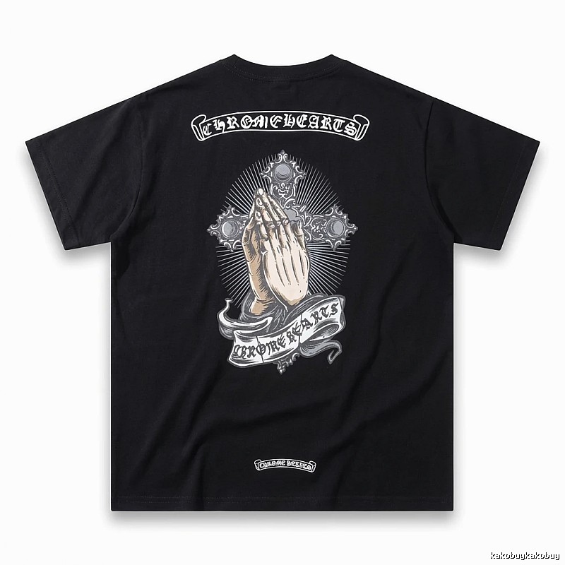 Chrome Hearts dark style black T-shirt