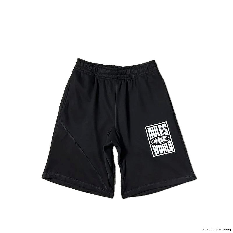 Corteiz Rule World Style Black Shorts