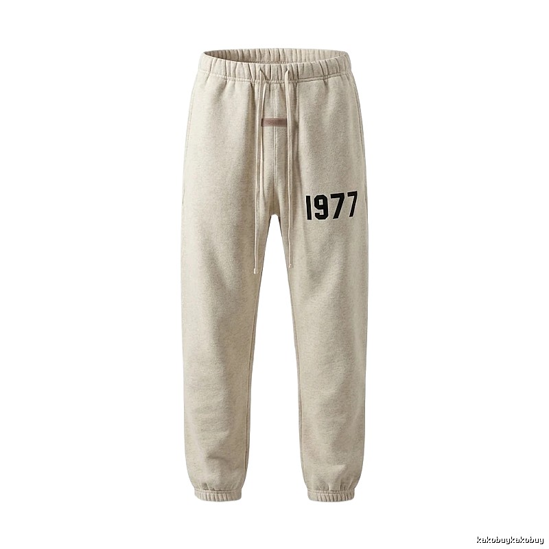 ESSENTIALS 1977 Minimalist Style Light Gray Pants