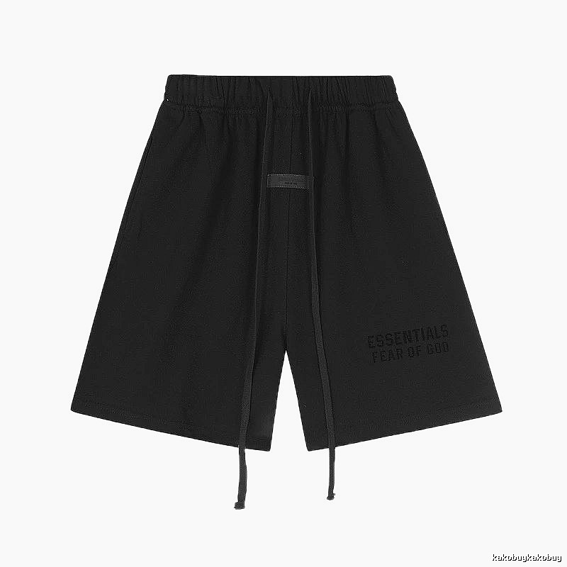 ESSENTIALS minimalist style black shorts