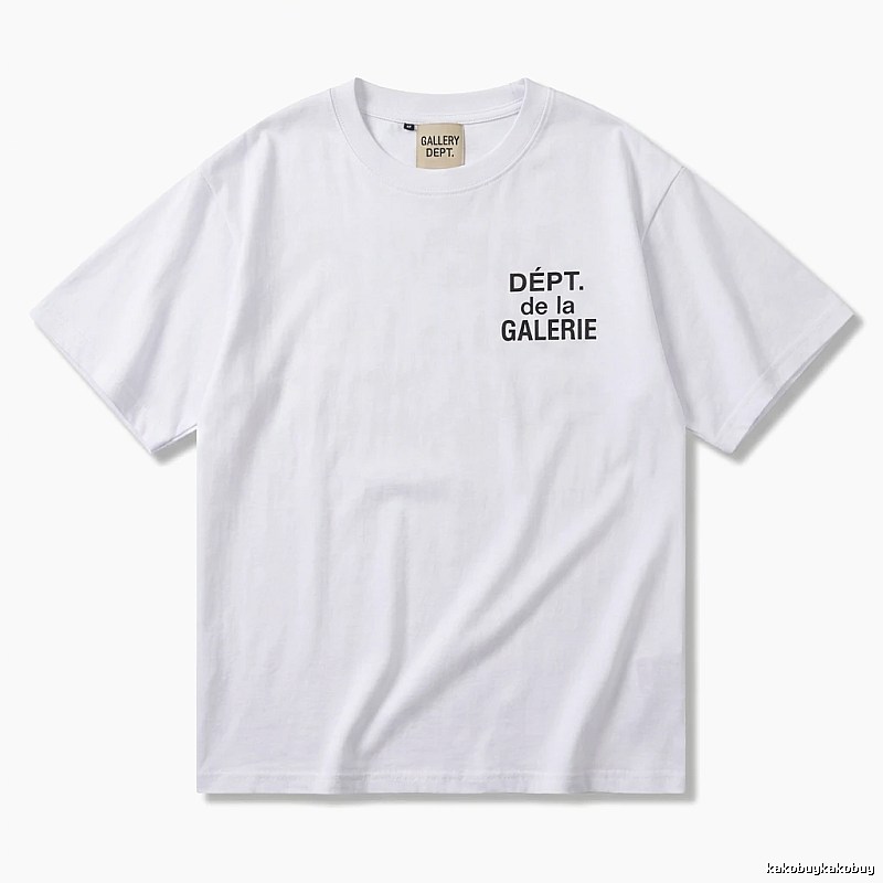 Gallery Dept Minimalist Style White T-shirt