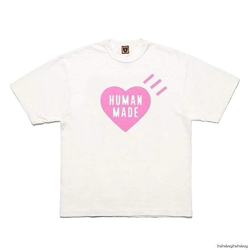 Human Made Patterned Heart logo T-shirt Black Green Human with Polished Detail