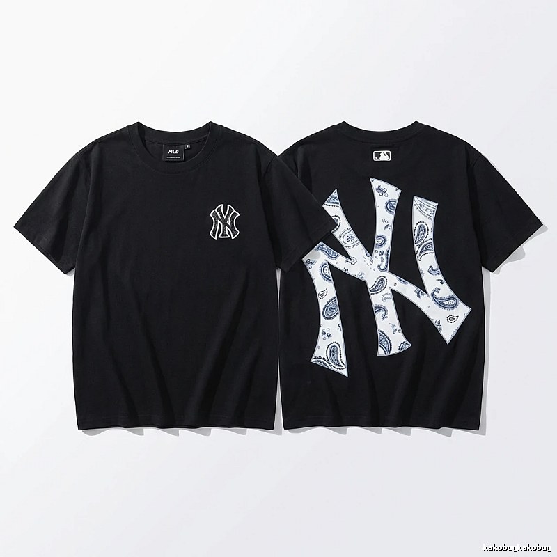 MLB Paisley Pattern Trendy Cool Black T-shirt