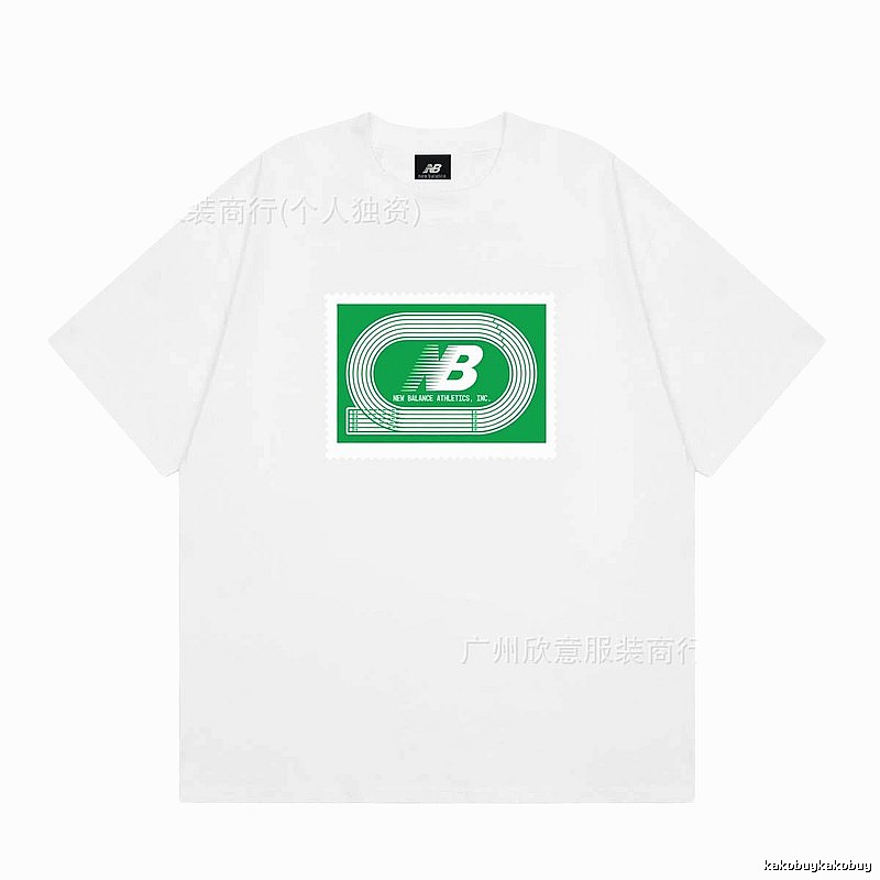 New Balance Printed Casual Style White T-Shirt