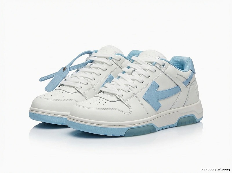 Off-White casual style white and blue sports shoes