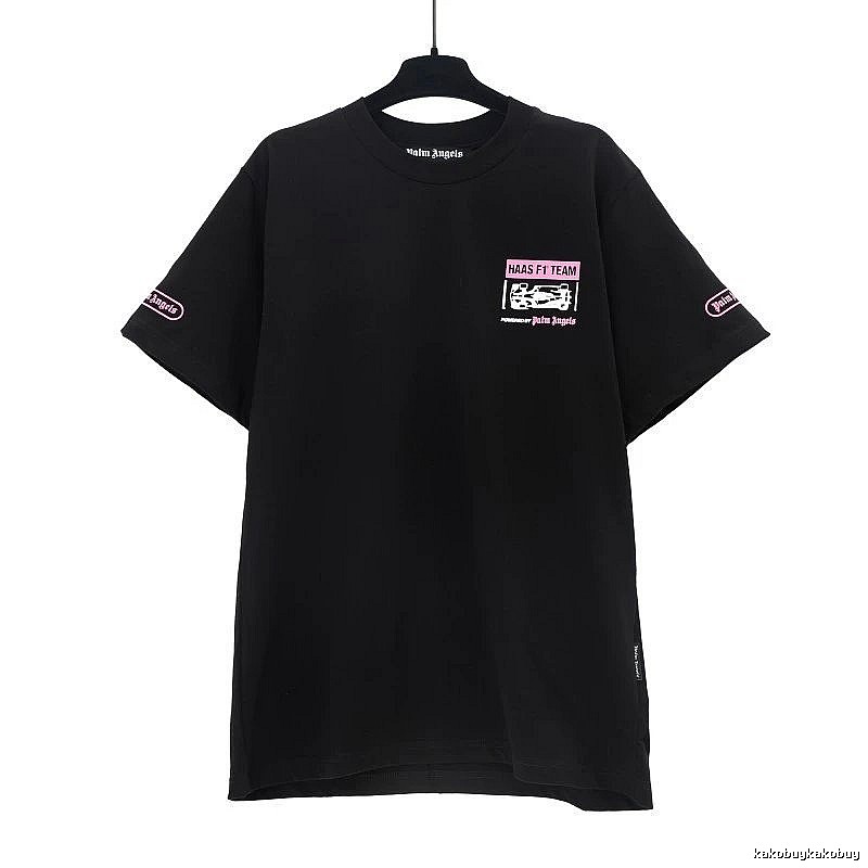 Palm Angels Streetwear Logo T-shirt White Palm Tree with Logo Accent