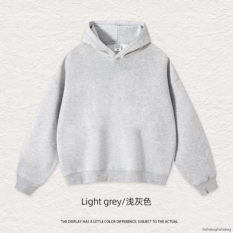 Streetwear Blank pullover hoodie Black Minimal A with Logo Accent