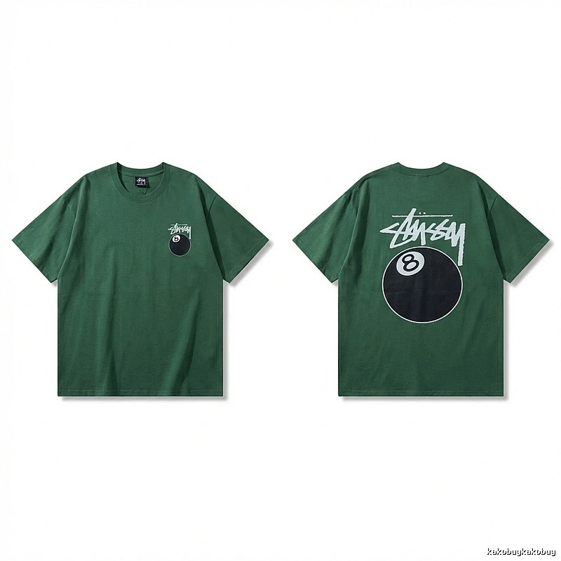 Stussy Black Eight Series Trendy and Cool Style T-shirt