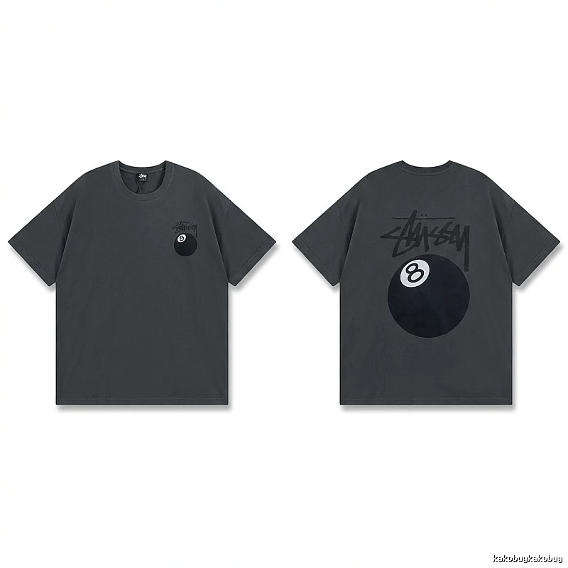 Stussy No.8 Retro Black T-shirt