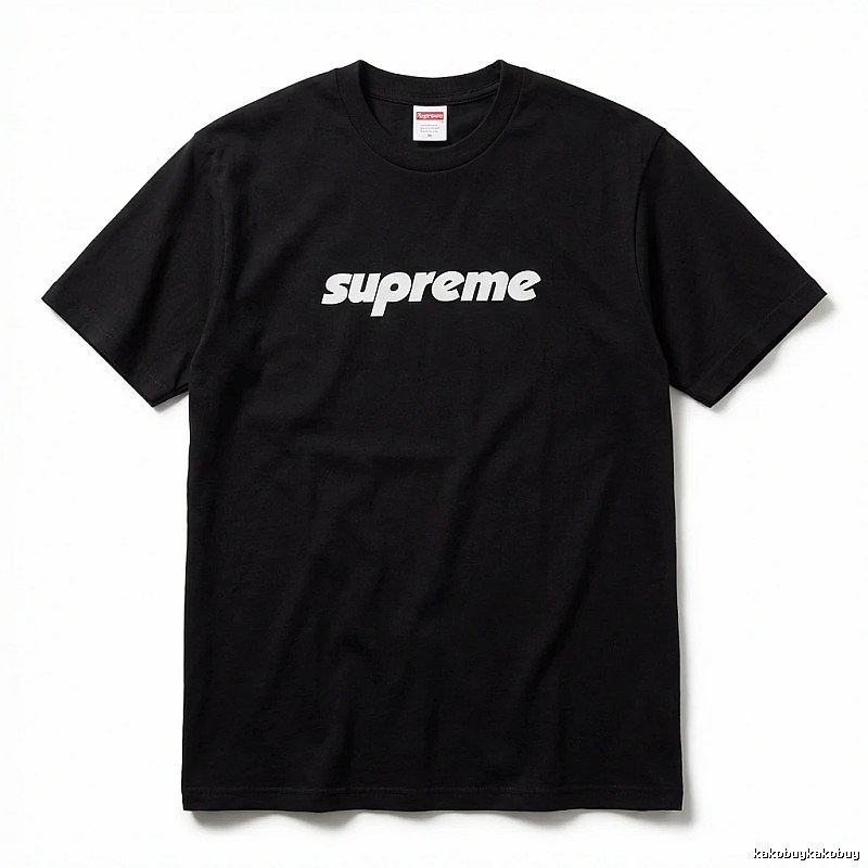 Supreme basic black T-shirt