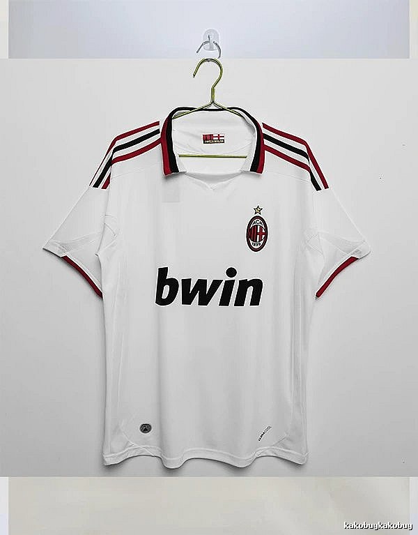 AC Milan Gift Ready Retro soccer jersey Red Black Striped with Standout Detail
