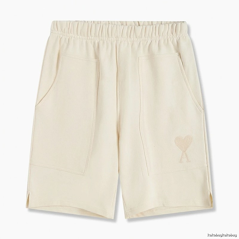 AMI Embroidered Love Casual Shorts