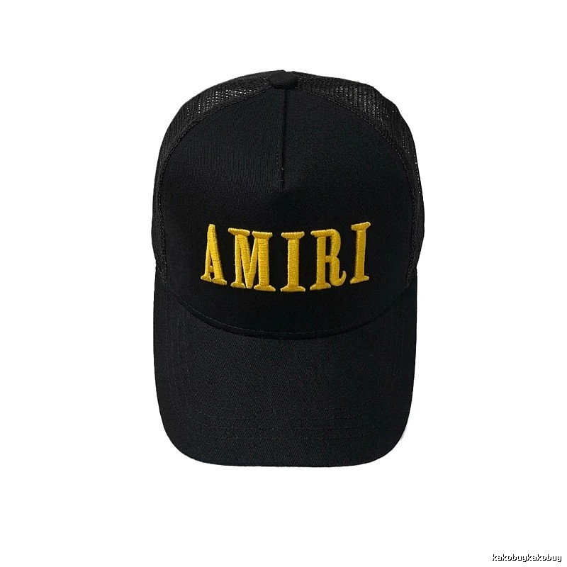 AMIRI letter embroidery black cap