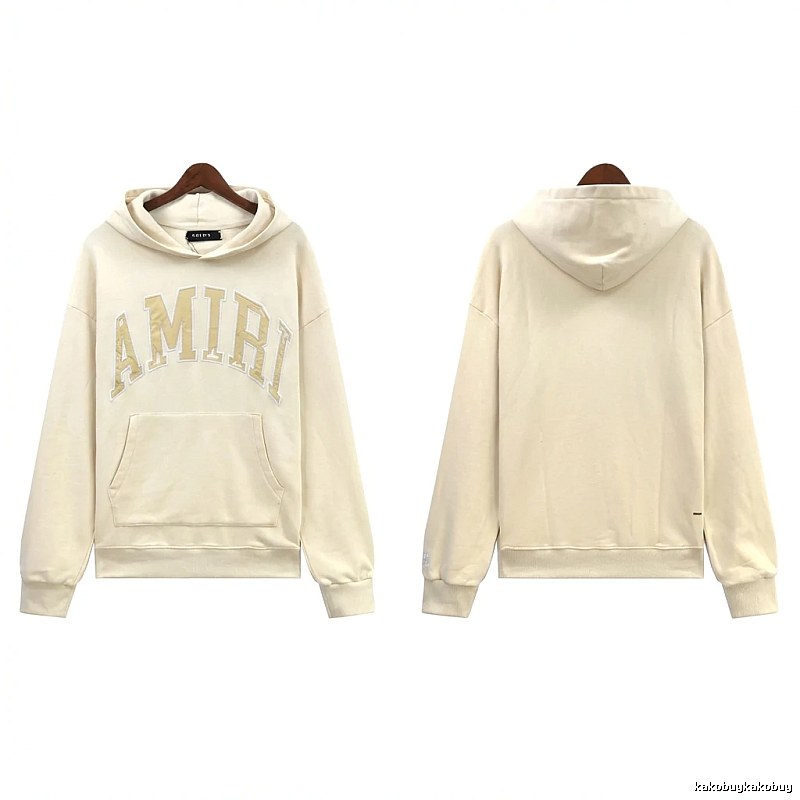 AMIRI Letter Style Off-white Hoodie