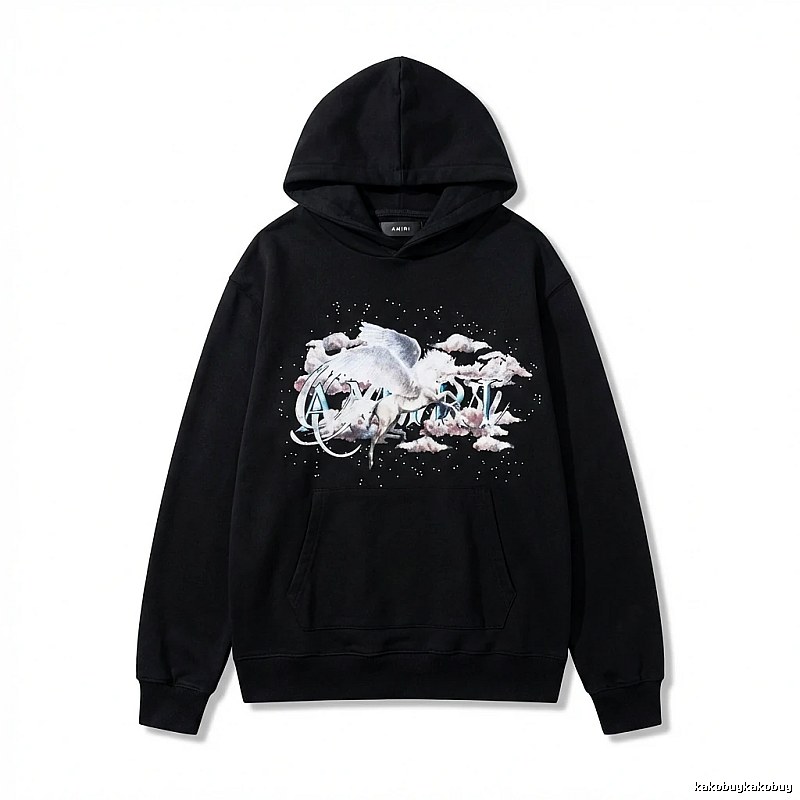AMIRI Printed Trendy Black Sweatshirt