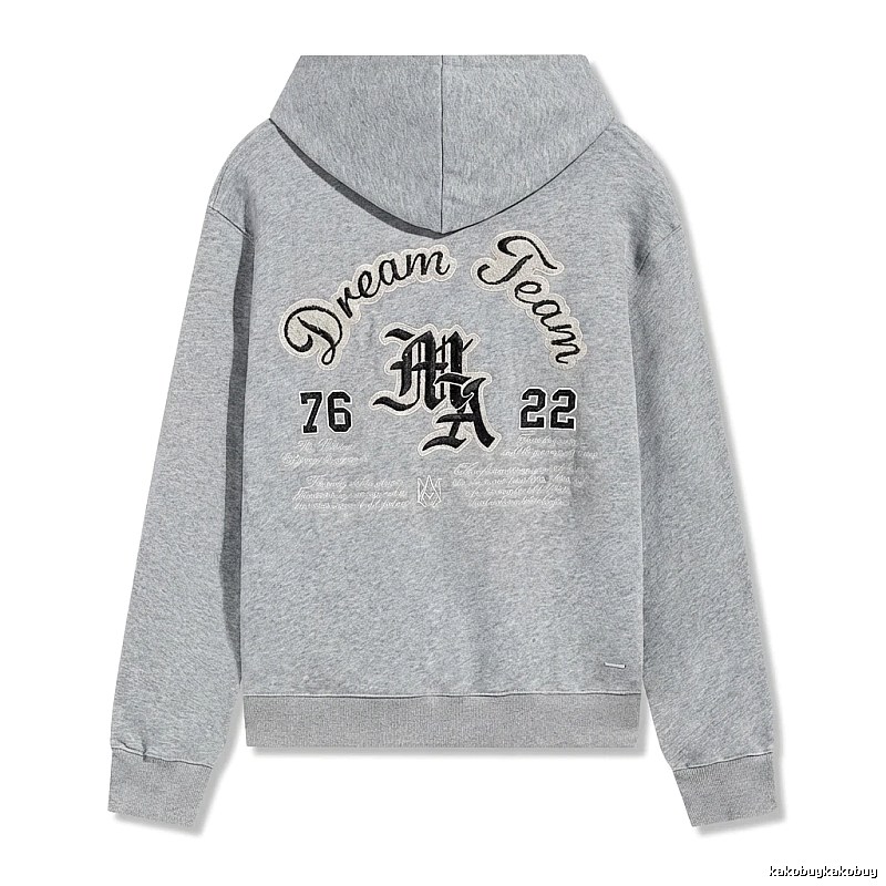 AMIRI Retro Style Grey Hoodie