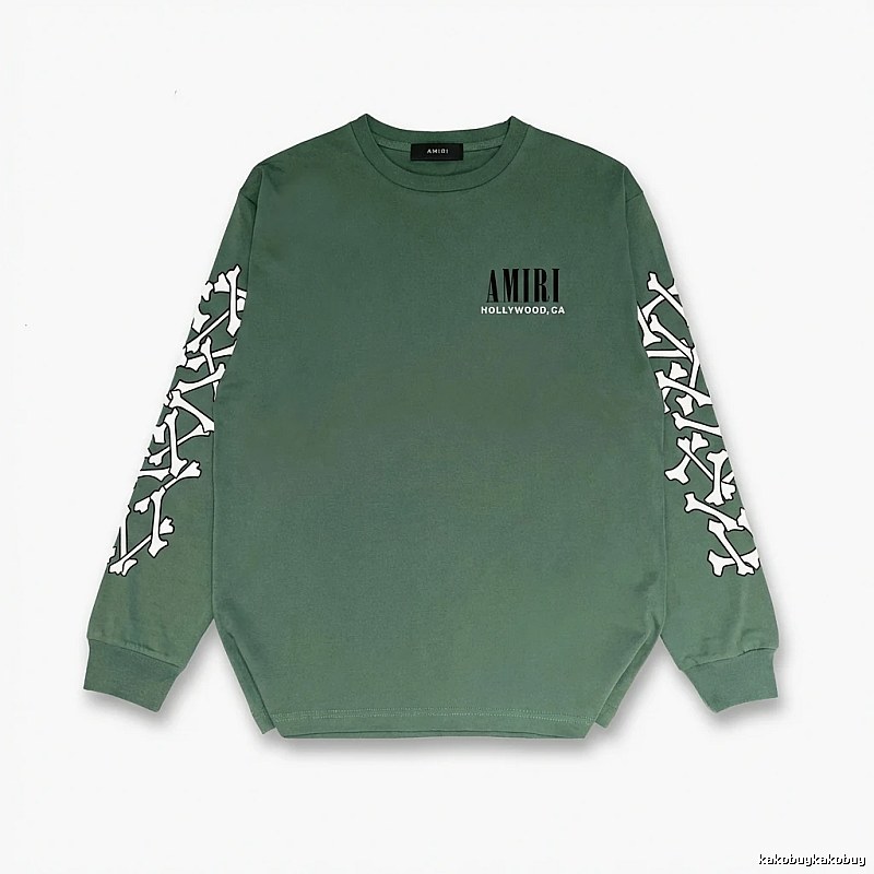 AMIRI Skull Retro Style Green Sweatshirt