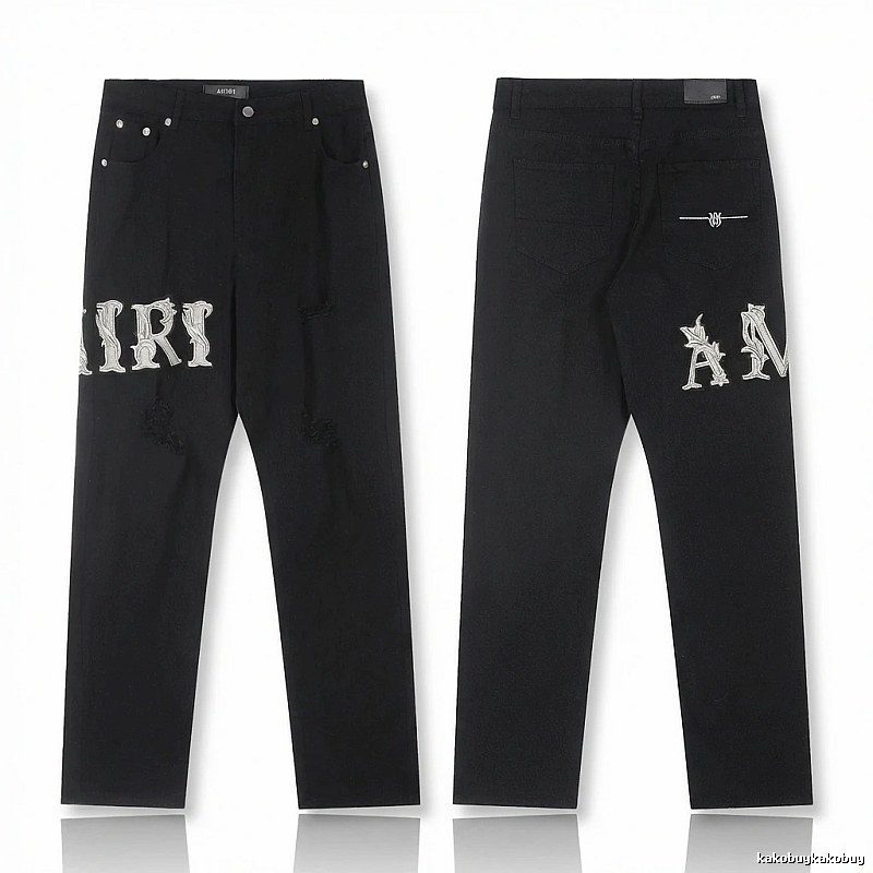 AMIRI vintage-style black jeans