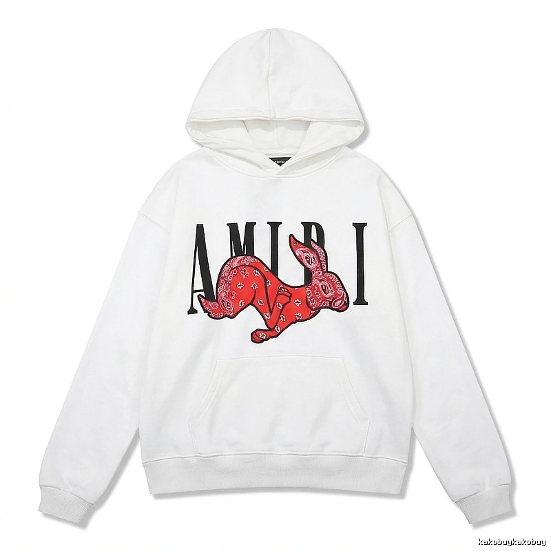 AMIRI White Sweatshirt with Rabbit Print