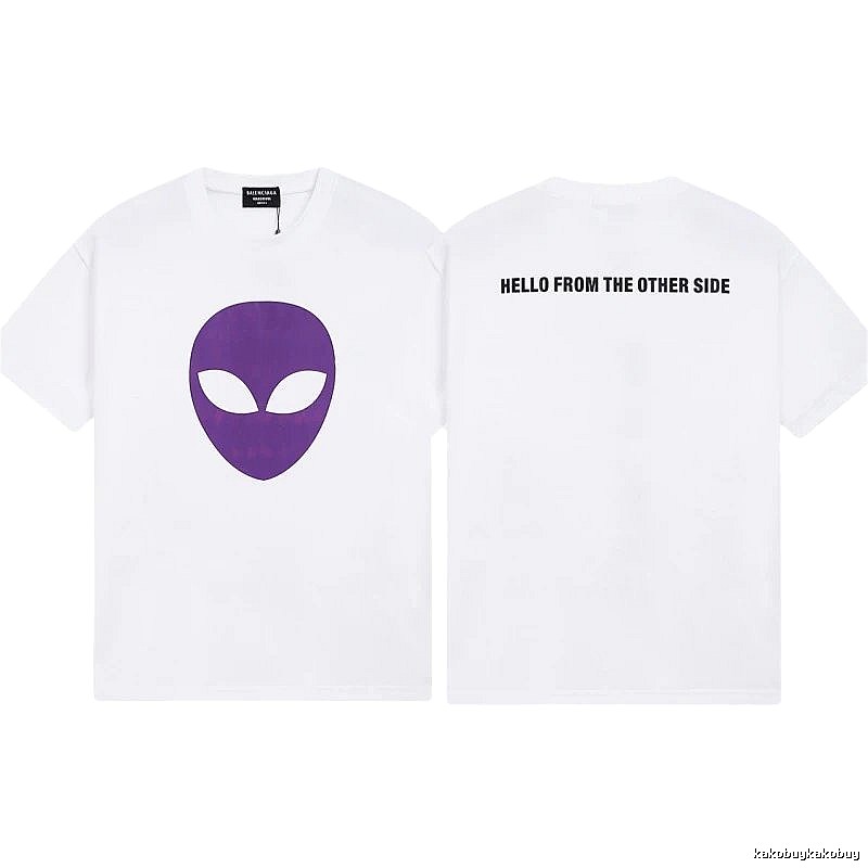 Balenciaga Alien Print Street Style White T-Shirt