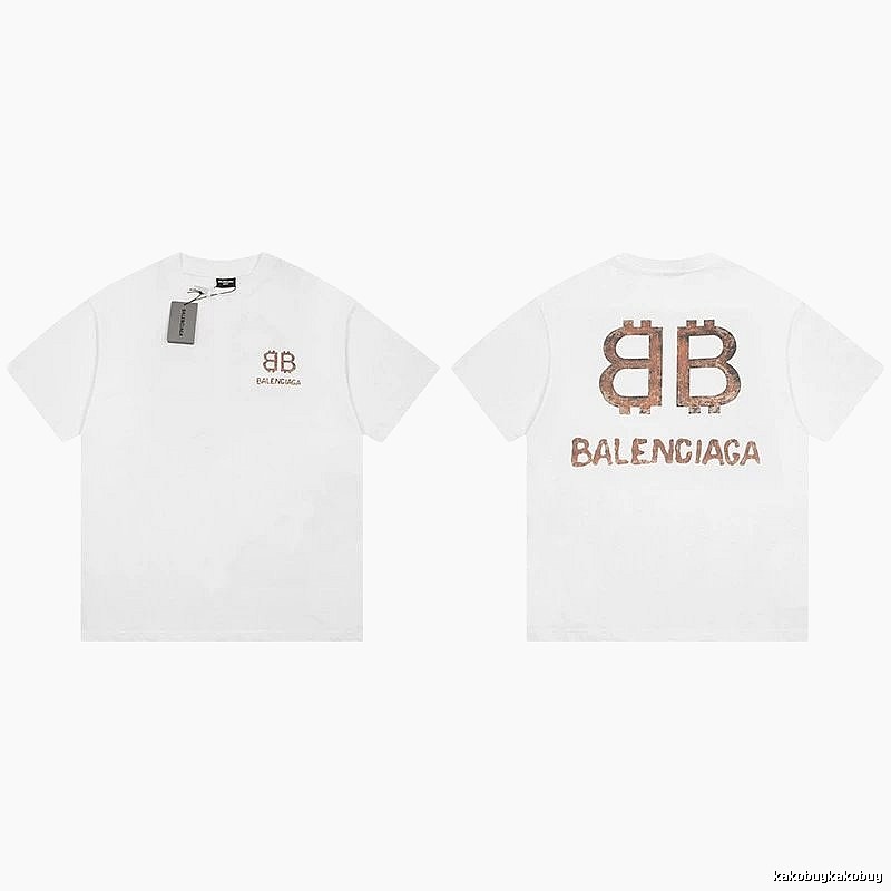 Balenciaga BB Print White T-shirt