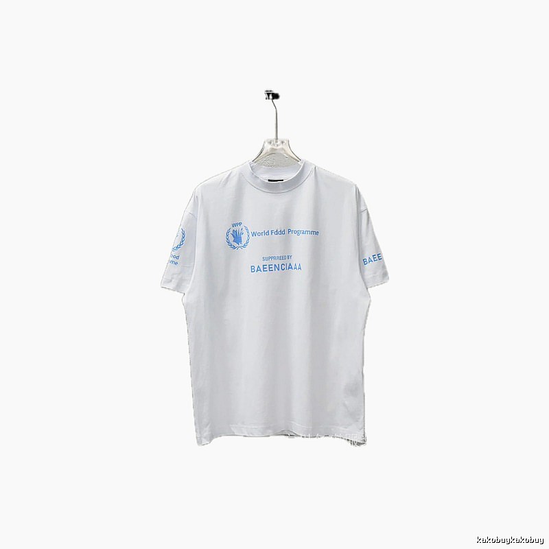Balenciaga Blue Label Simple White T-shirt