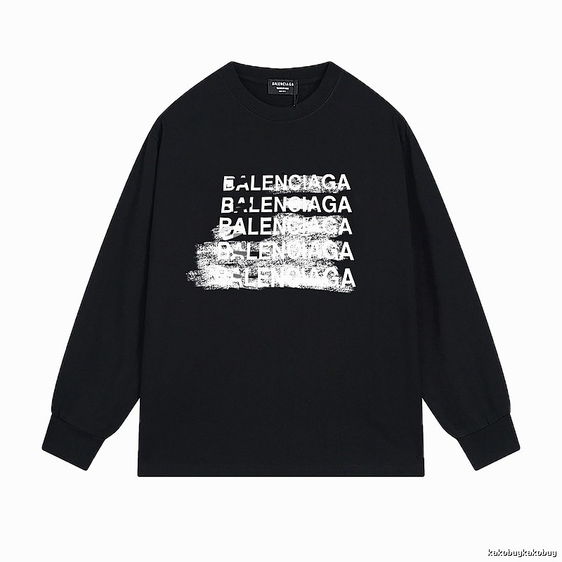 Balenciaga graffiti-style black T-shirt