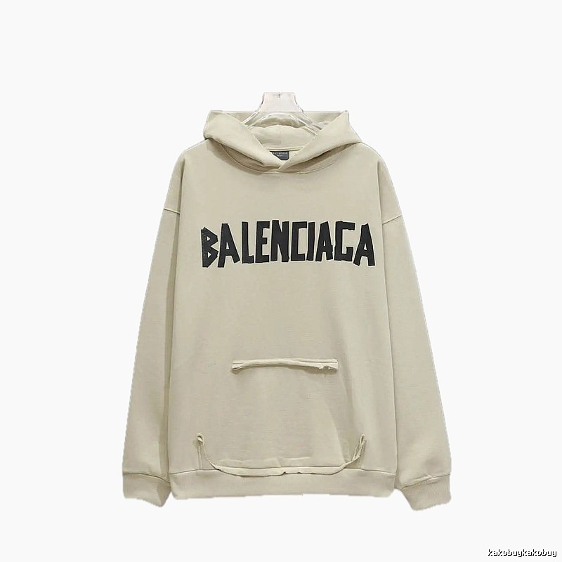 Balenciaga minimalist style off-white sweatshirt