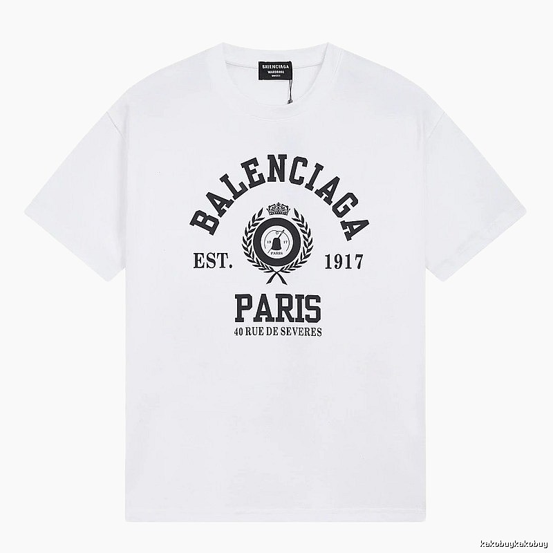 Balenciaga retro style white T-shirt