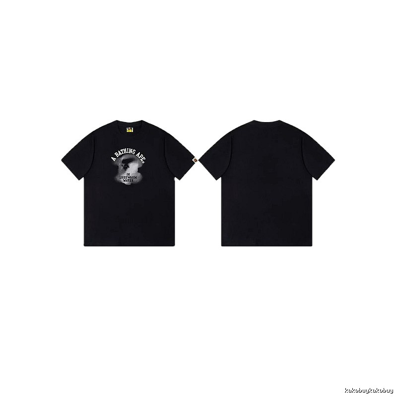 Bape Ape Head Minimalist Style Black T-shirt