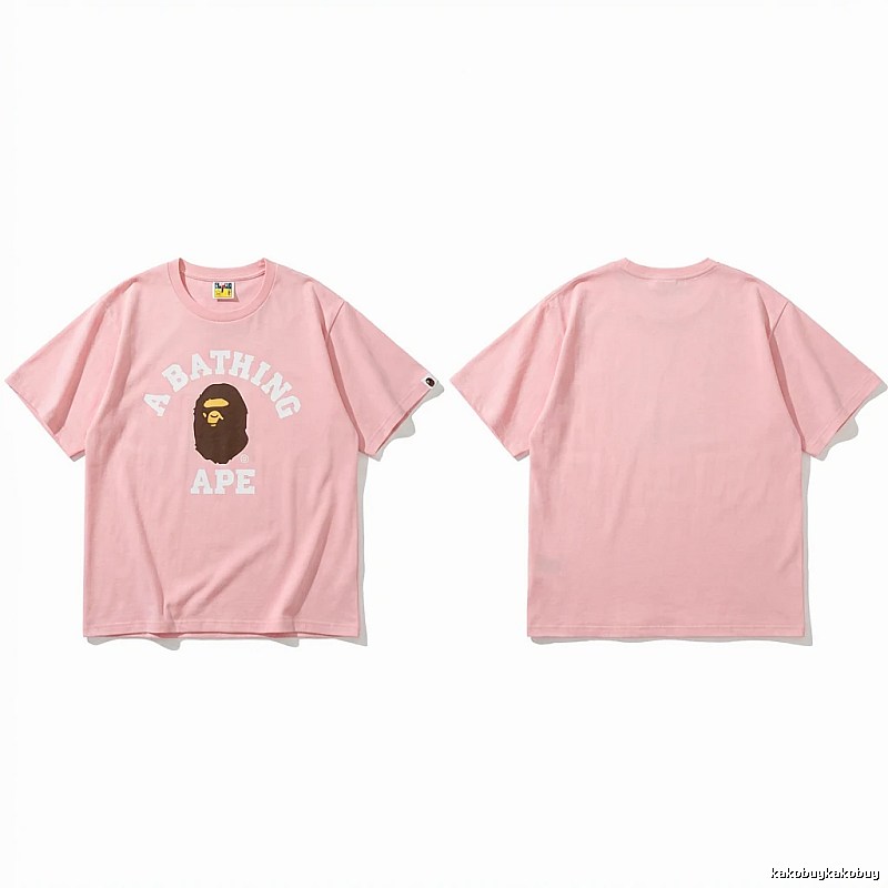 Bape Ape Head Pink T-shirt