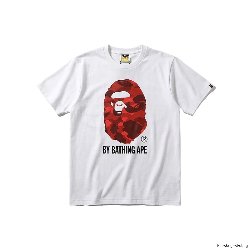 Bape ape head print white T-shirt