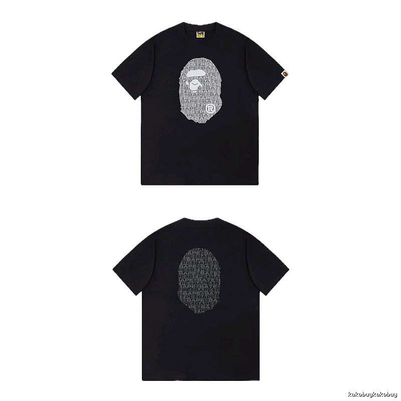 Bape Ape Head Trendy and Cool Black T-shirt