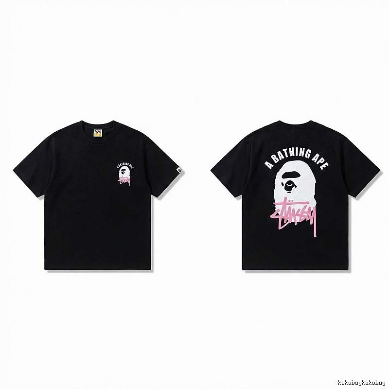 Bape Ape Head Trendy Cool Black T-shirt