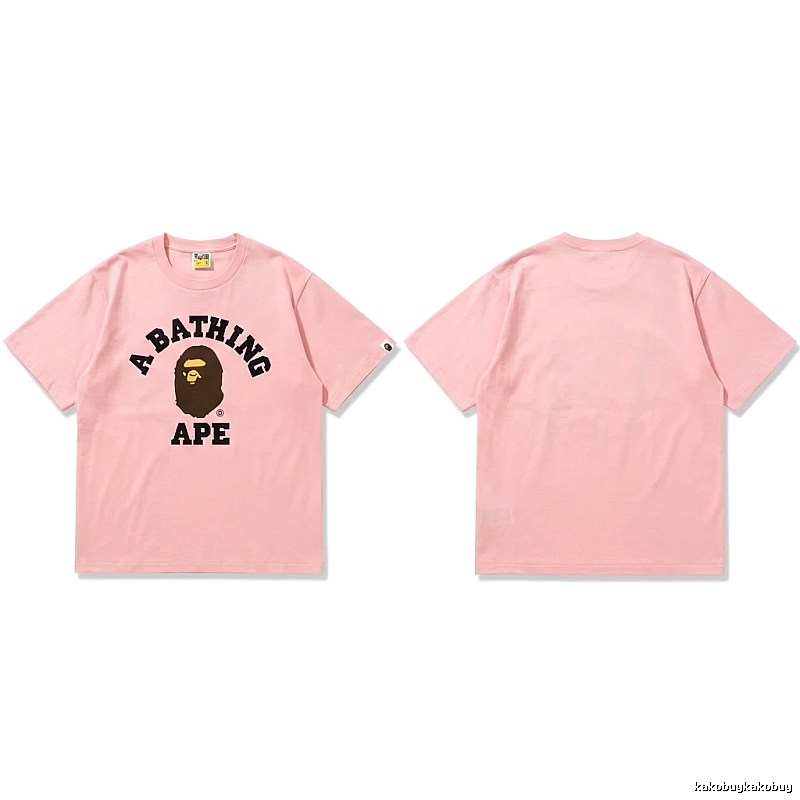 Bape Ape series pink T-shirt