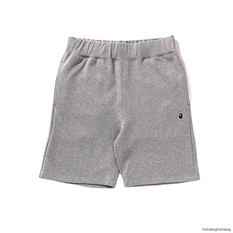 Bape basic casual gray shorts