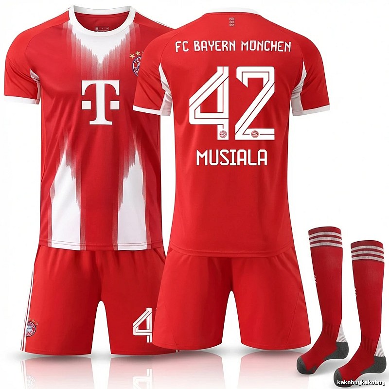 Bayern Munich red and white sportswear set
