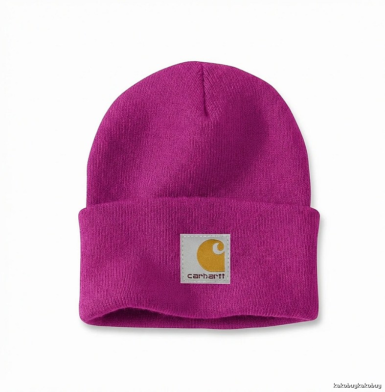Carhartt basic knitted rose-red hat
