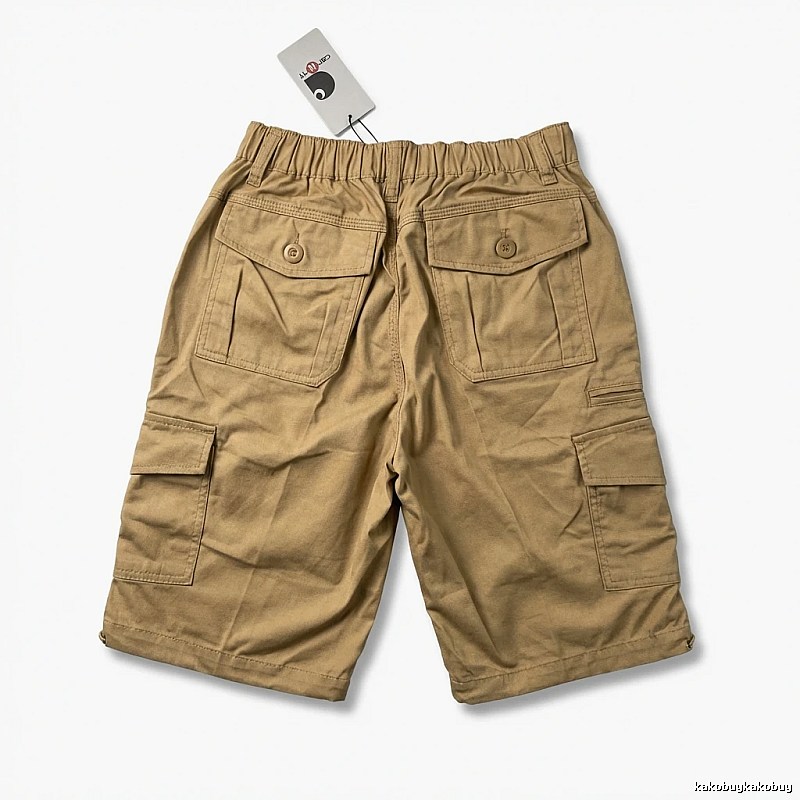 Carhartt workwear style khaki shorts