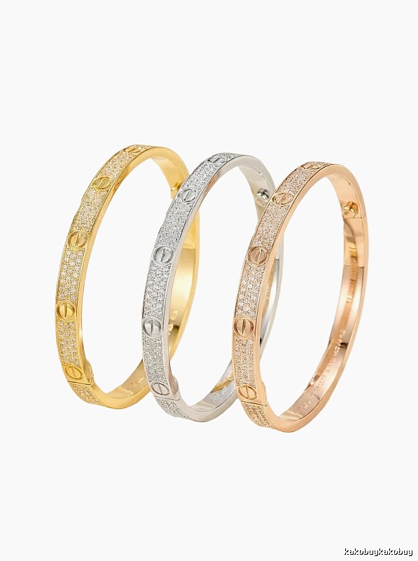 Cartier Love Series Luxurious Three-Color Bracelet
