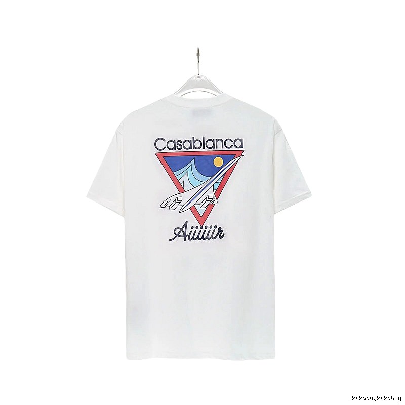 Casablanca Triangle Print White T-shirt