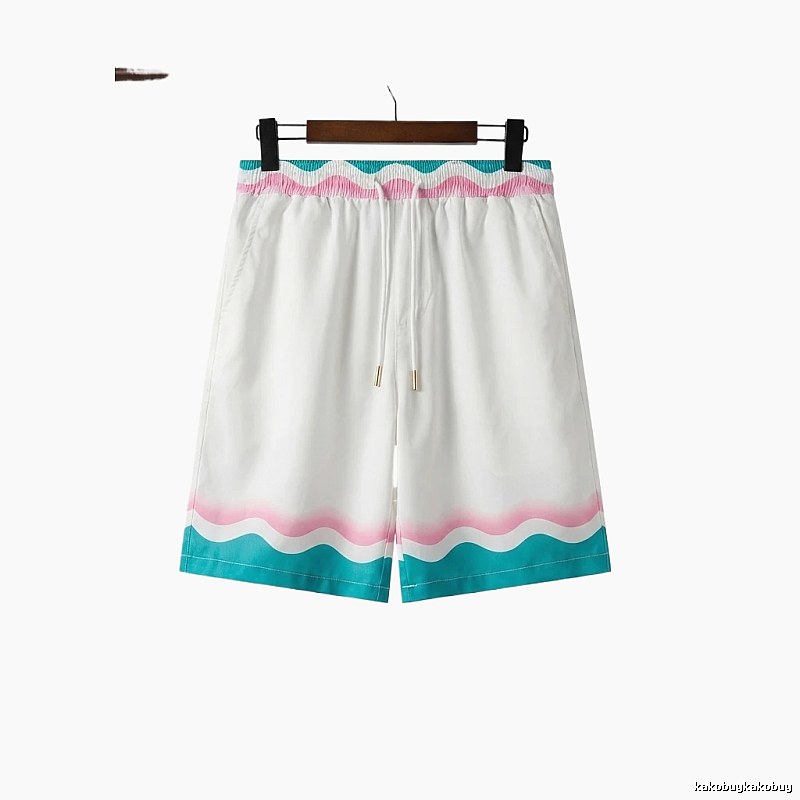 Casablanca Wave Pattern Casual Shorts